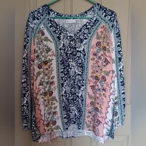 Rafaella Women's Printed Top - Size XL